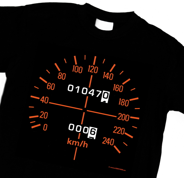 The "CBX speedometer" T-shirt